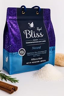Royal Bliss Magnesium Bath & Foot Soak | Salt Flake 10 LB (160 OZ)