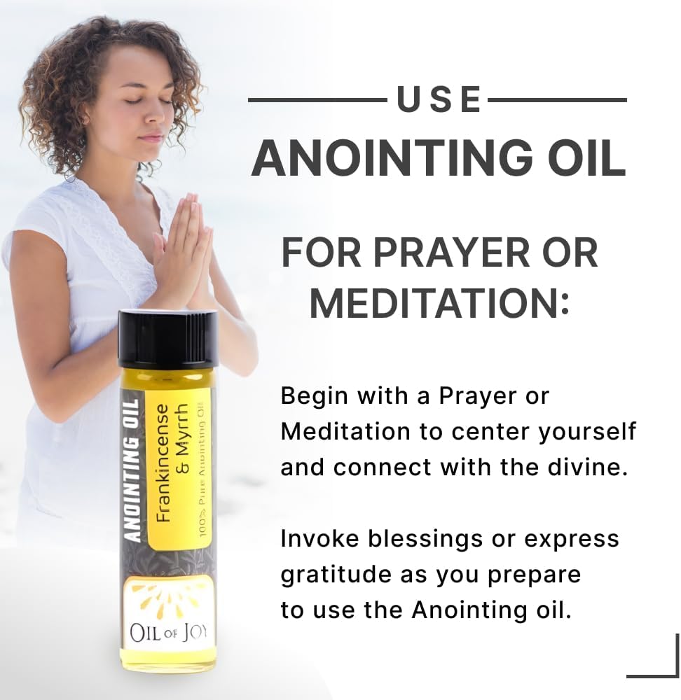 Swanson Christian Products Anointing Oil - Frankincense and Myrrh - 1/4 Ounce - Package of 6