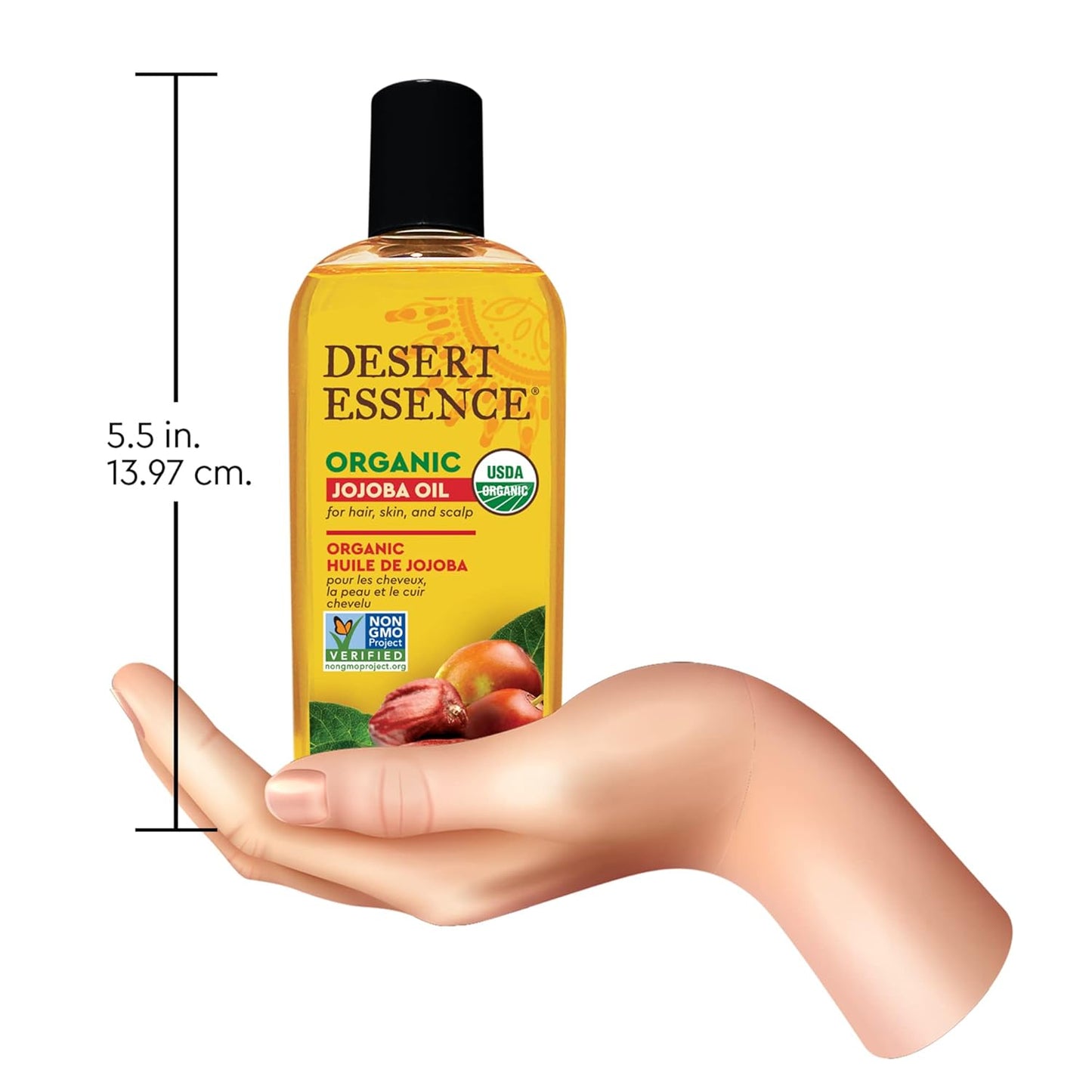 Desert Essence Organic Jojoba Oil -- 4 fl oz (Pack of 2)