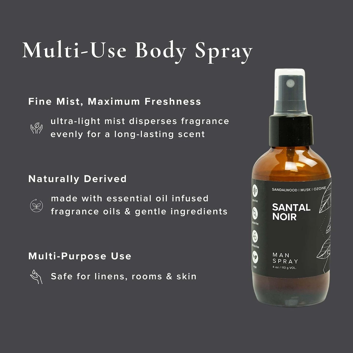 BROKEN TOP Organic Linen & Room Spray (Santal Noir)