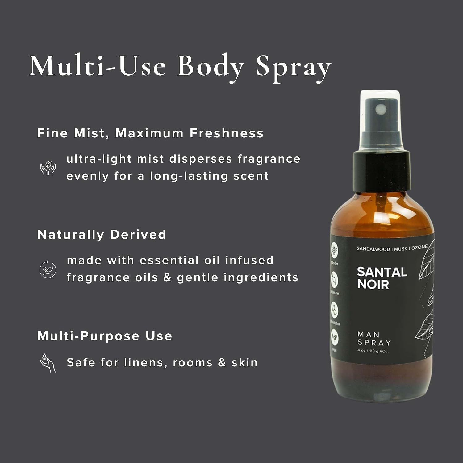 BROKEN TOP Organic Linen & Room Spray (Santal Noir)