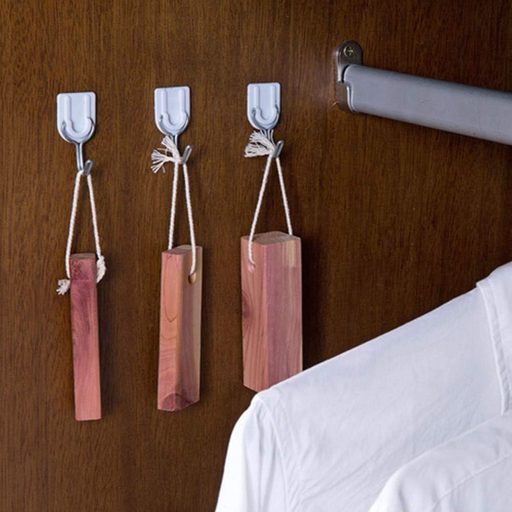 Aromatic Cedar Hang Ups Natural Aromatic Cedar Wood Hanging Sticks for Closet Freshener Drawers Storage Pack of 5