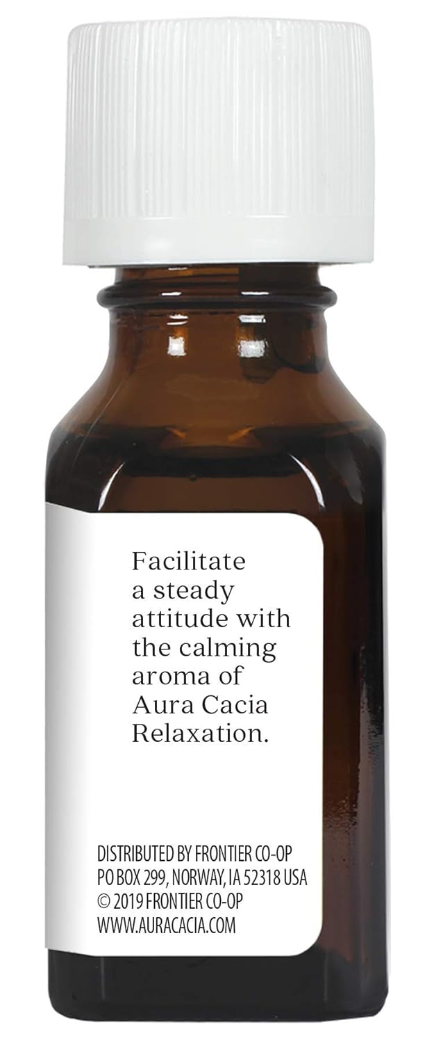 Aura Cacia Relaxation Essential Oil Blend 1/2 Oz. Bottle
