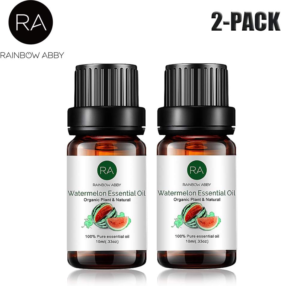 2-Pack Watermelon Essential Oil, Pure, Undiluted, Therapeutic Grade Watermelon Oil - 2x10 mL