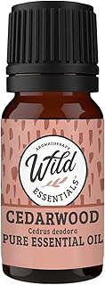 Wild Essentials Cedarwood 100% Pure Essential Oil - 10ml, Therapeutic Grade, Made and Bottled in The USA, Calming, Grounding