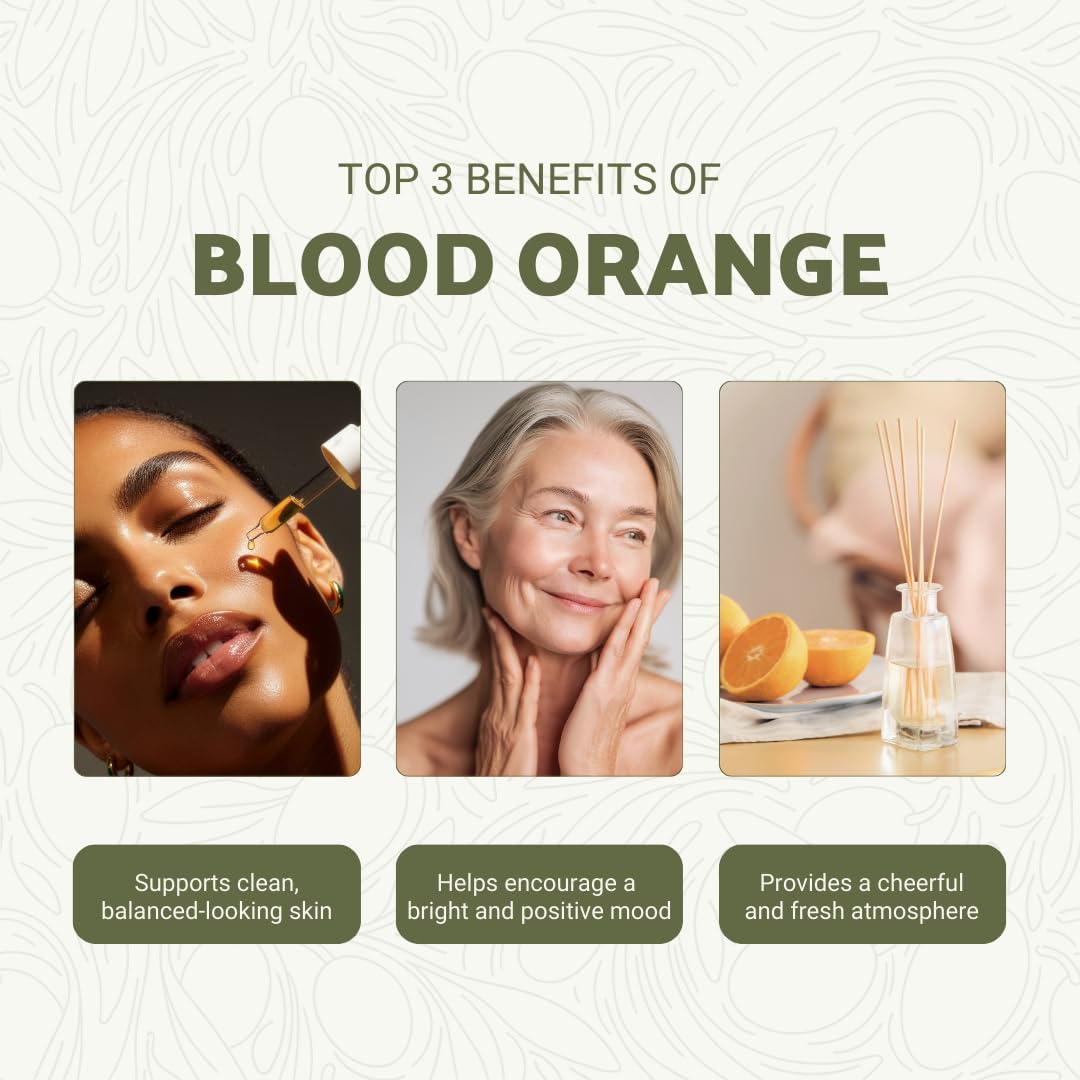Blood Orange Essential Oil - Direct from Citrusmade in Sicily - Pure Essential Oil for Diffusers and Aromatherapy - Natural Citrus Scent | 100% Pure Therapeutic Grade (15ml)