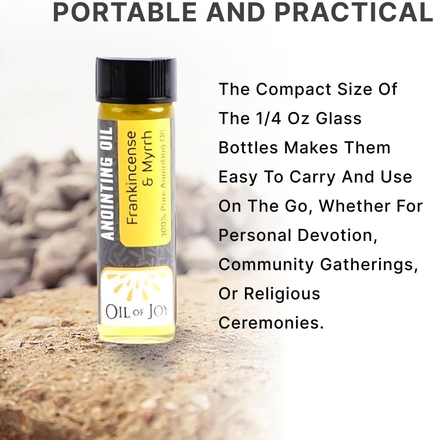 Swanson Christian Products Anointing Oil - Frankincense and Myrrh - 1/4 Ounce - Package of 6