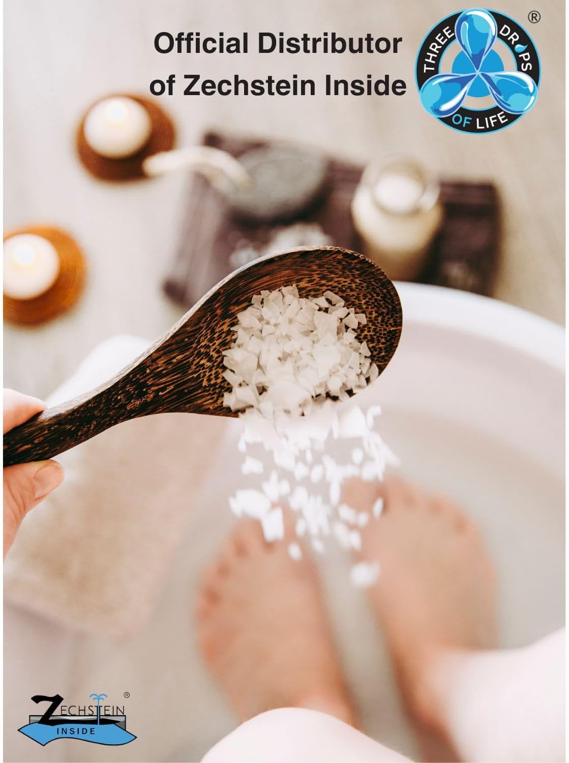 All Natural Magnesium Chloride Flakes, Bathing Alternative to Epsom Salt, Rapid Absorption Efficiency for Wellness and Relaxation, Numerous Foot Soak Health Benefits - 2lb Bulk Bag (2 Pack)