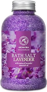 Lavender Bath Salt With Natural Essential Oil 21.16 Oz - Lavanda Salt 600g - Aromatherapy Salts for Relaxation