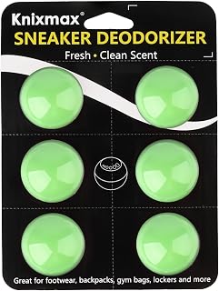 Knixmax Shoe Deodorizer Balls Strong, Odor Eliminator for Sneaker Gym Bag Closet Locker, Work Boot Drawer Freshener, Unpleasant Smell Remover Ball for Men Women Teens, 6 Packs Zen Tea