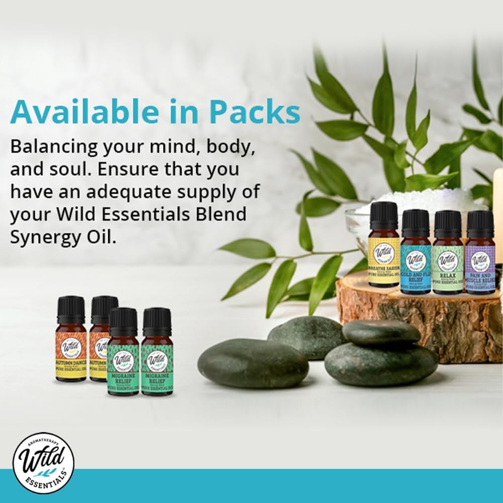 Wild Essentials Exquisite Signature Essential Oil Blend Inner Calm, 10ml - Pure Essential Oils Synergy Blend, New Label, Same Formula