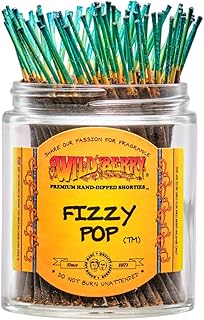 Wild Berry Shorties Incense Sticks - Hand Dipped in The USA (100 Count) - 4 inch (Fizzy Pop)