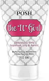 Perfectly Posh - It Girl Big Fat Yummy Hand Crème - Non-Greasy Hand Cream with Apricot Kernel Oil, Coconut Oil and Floral Citrus Scent - 89ml