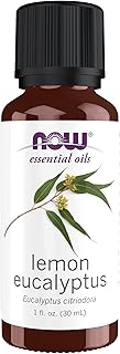 NOW Essential Oils, Lemon Eucalyptus Oil, Refershing Aromatherapy Scent, Steam Distilled, 100% Pure , Vegan, Child Resistant Cap, 1-Ounce