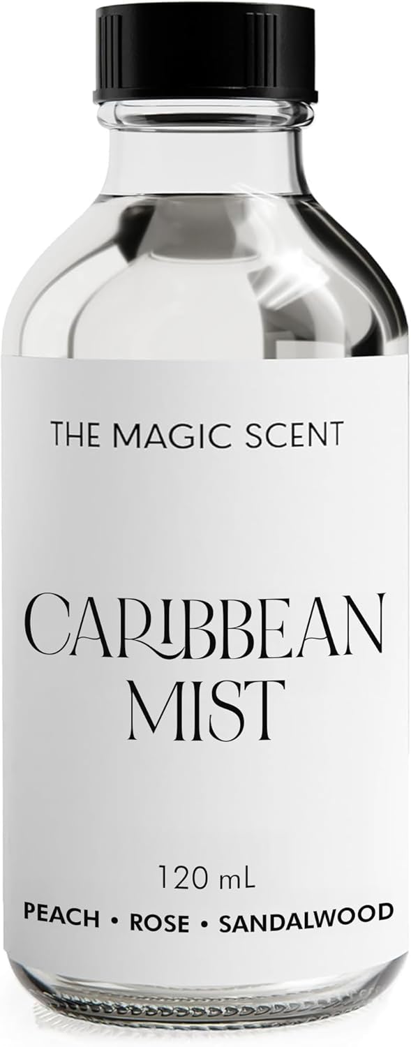 The Magic Scent Carribean Mist Diffuser Oil - Hotel & Home Luxury Scents - Diffuser Oil Scents for Home Designed for Use in All Diffusers - 4 fl oz, 120 mL
