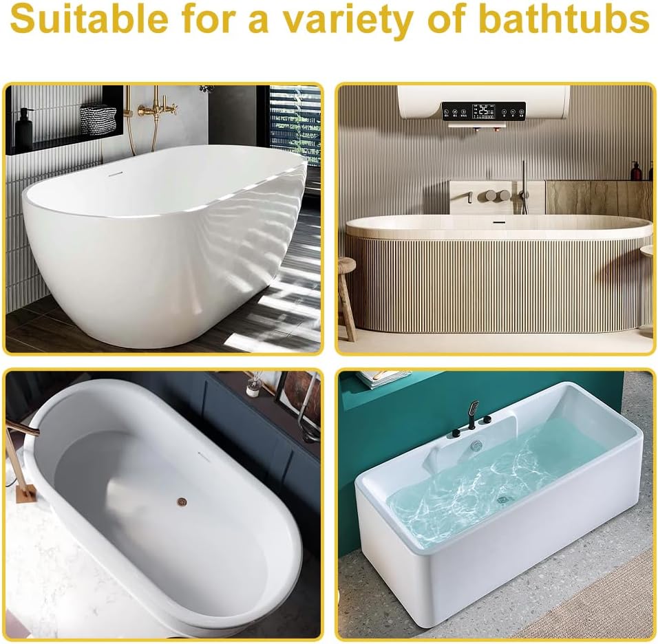 Bath Pillow,Ergonomic Bathtub Pillows for Tub Neck and Back Support,with 6 Powerful Suction Cups,Provide Shoulder and Back Support,Bath Accessory,Fits All Bathtub,Hot Tub,Home Spa