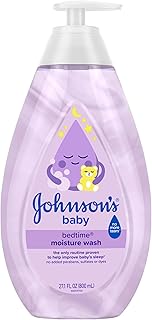 Johnson's Baby Bedtime Moisture Body Wash, Soothing NaturalCalm Aromas, Nighttime Bath Wash to Help Calm Baby Before Bed, Baby Wash, No added Parabens & Sulfates, 27.1 fl. oz