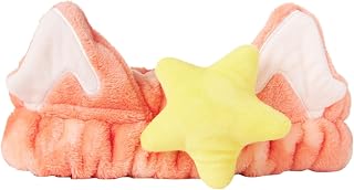 The Crème Shop Teddy Headband - Spa Headband for Skincare, Face Masks, Washing Face, Makeup and Bathing - Soft, Gentle Material for All Skin Types (Red Panda)