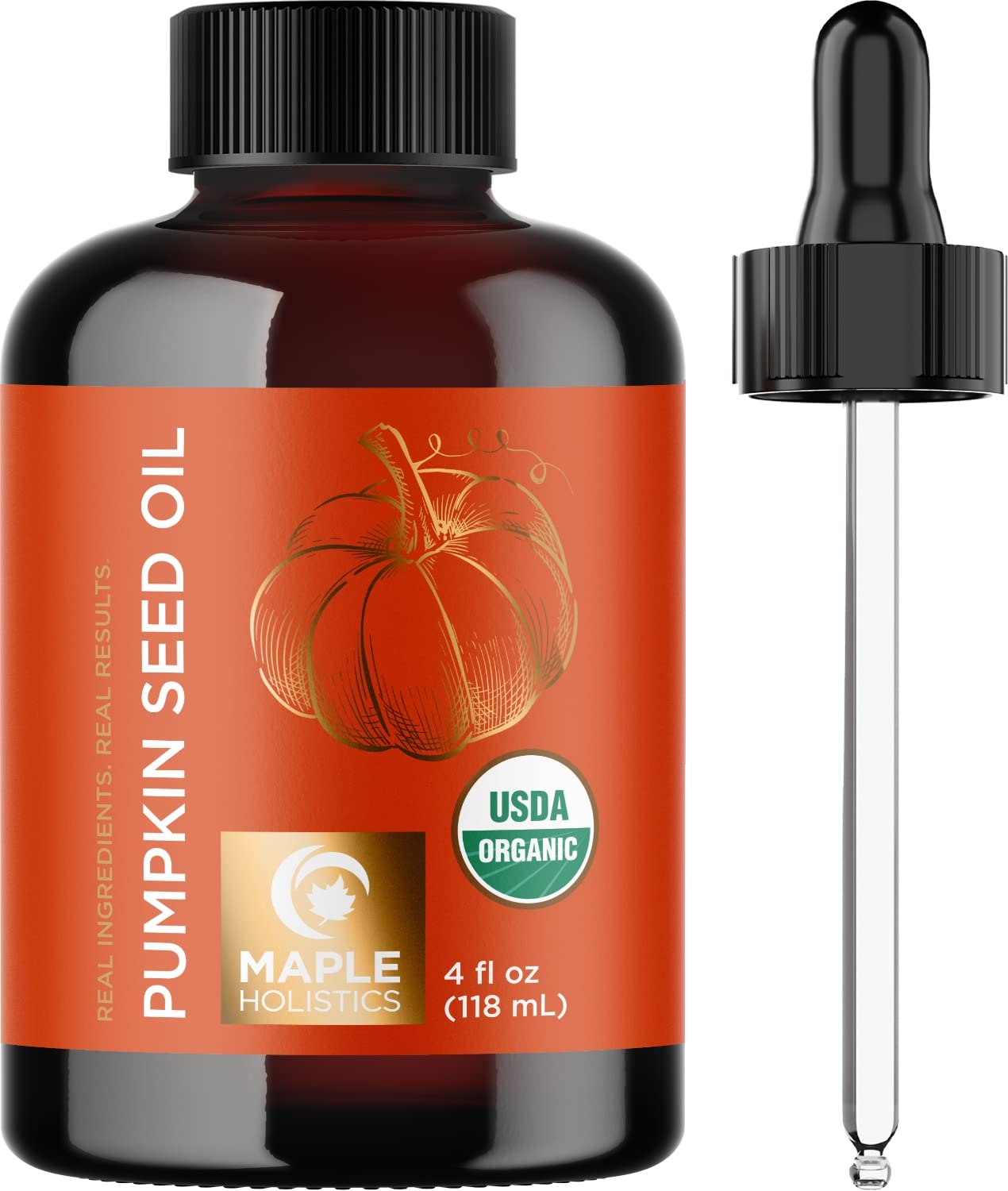 Certified Organic Rosemary and Pumpkin Oils - Pure USDA Organic Rosemary Essential Oil for Hair Skin and Nails plus Aromatherapy with Certified Organic Pure Pumpkin Seed Oil for Hair Skin and Nails