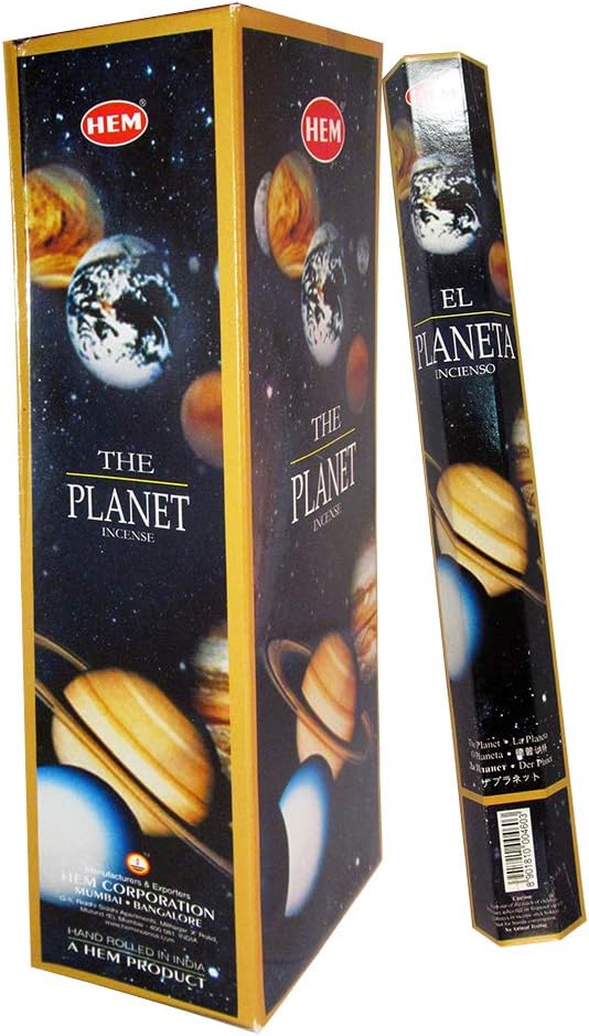The Planet - Box of Six 20 Gram Tubes - HEM Incense