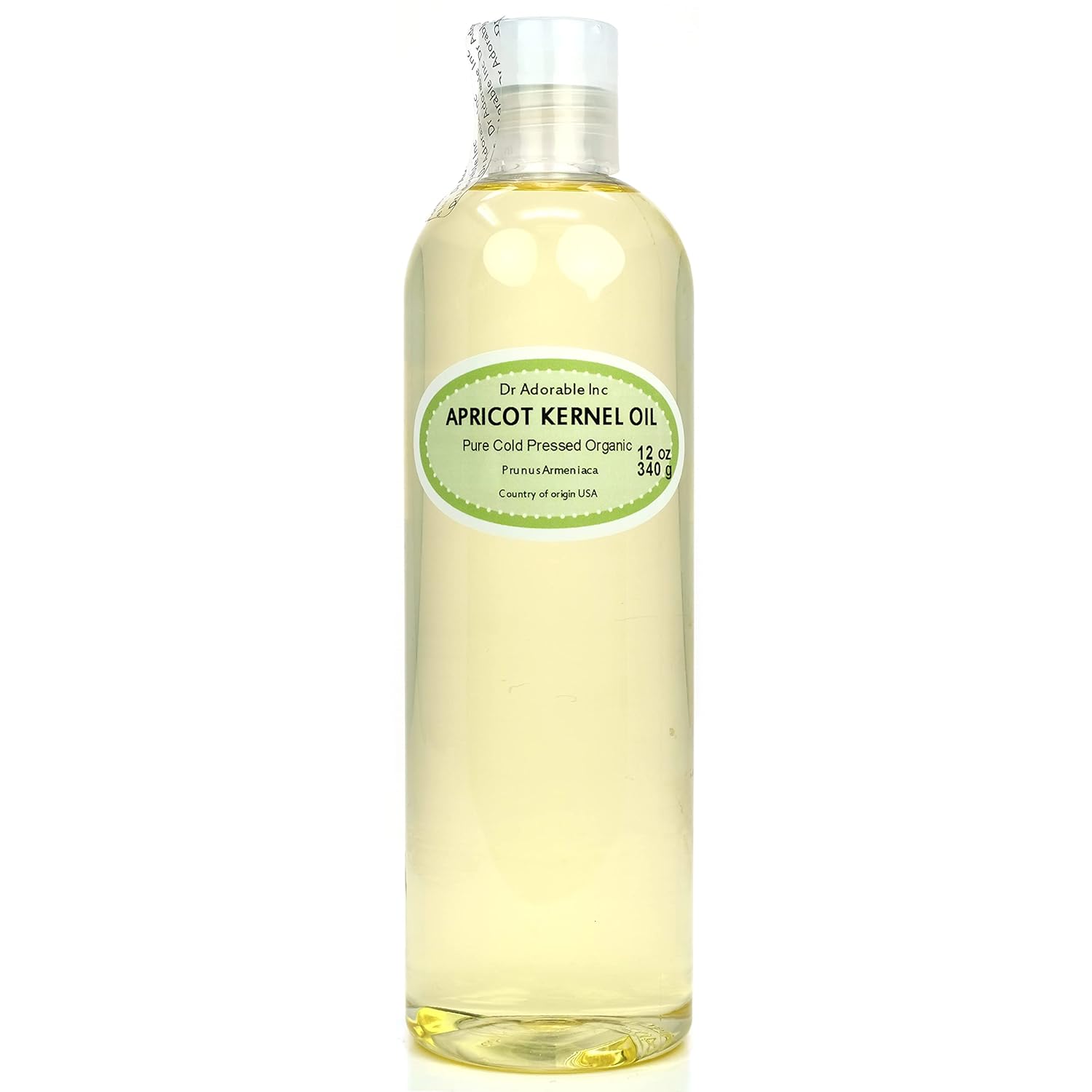 Dr Adorable - 12 oz - Apricot Kernel Oil - 100% Pure Natural Organic Cold Pressed