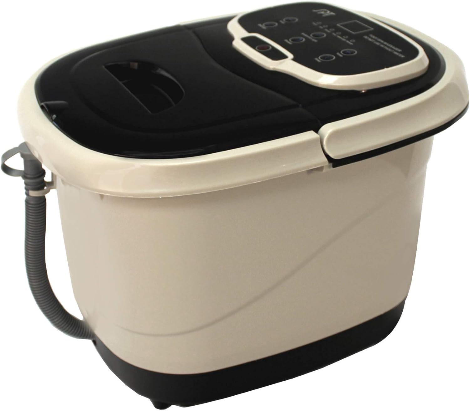 SPA-3549 – SPT Foot Spa Bath Massager w/Motorized Rollers, Tan and Black