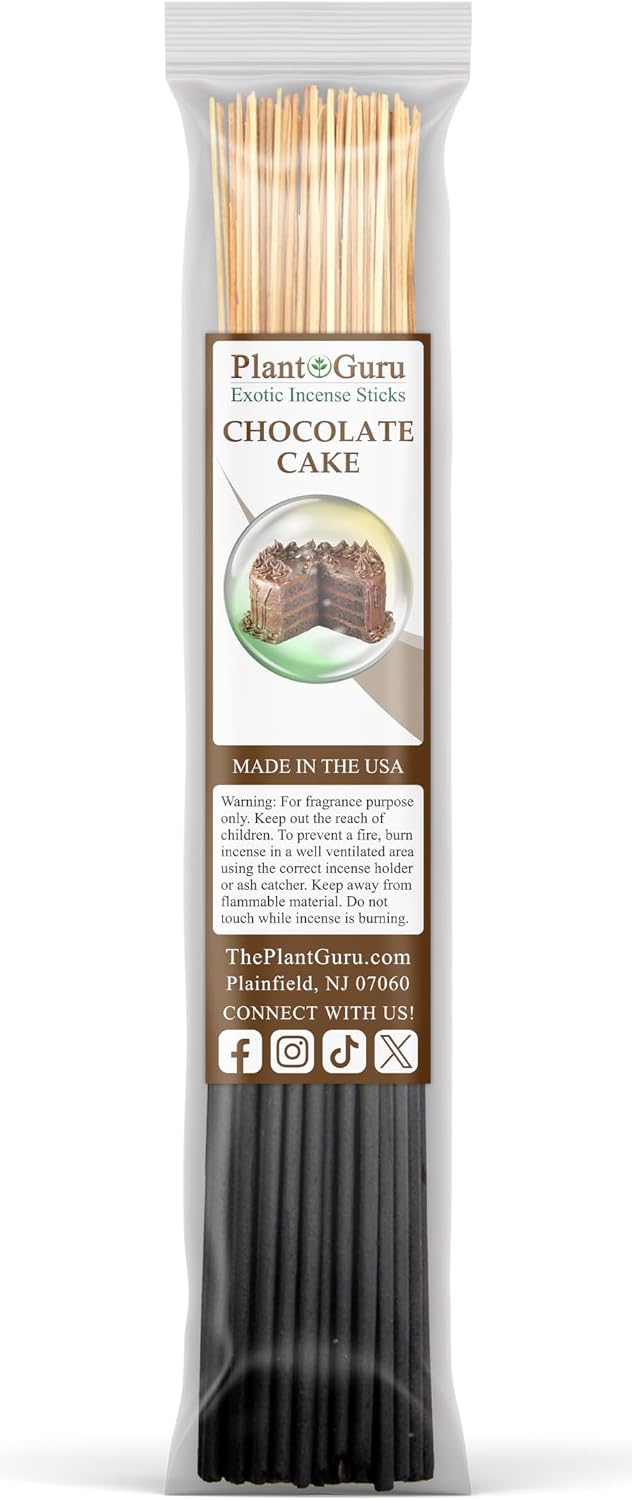 Bakery Incense Sticks Variety Set Bulk 500 Pack Sampler 11" Sticks - 5 Bundles of 100 Sticks Per Bundle. Birthday Cake, Blueberry Muffin, Chocolate Cake, Gingerbread Cookie and Sugared Snickerdoodle.