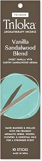 Triloka Premium Incense, Vanilla-Sandalwood Blend, 10 Sticks