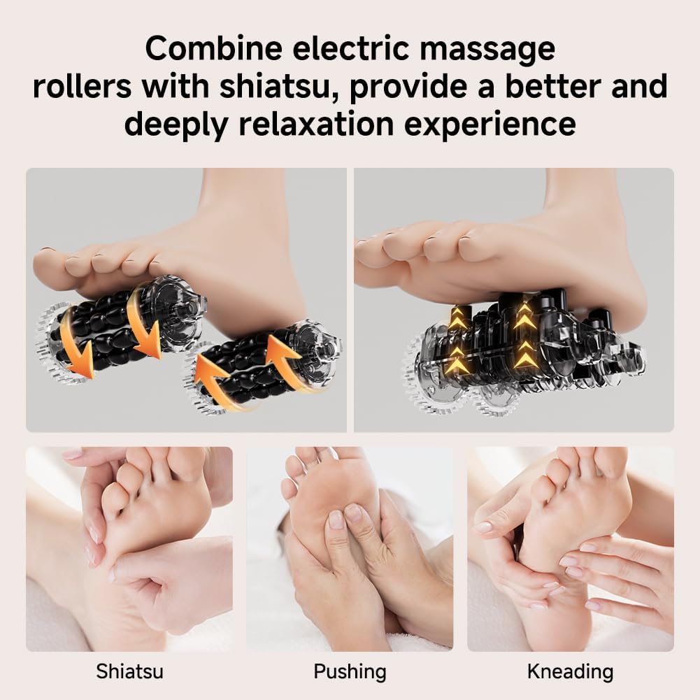 13-inch Foot Spa with Fully Automatic Electric Massage Dual-Action System, Integrating Electric Massage Rollers and Shiatsu Functionality, Featuring a Timer and Water Temperature Control