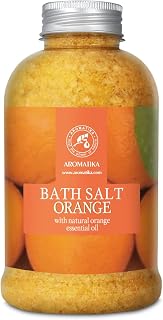 Orange Bath Salts w/Natural Orange Essential Oil 21.16 Oz - Good for Beauty - Bathing - Body Care - Wellness - Spa - Bath