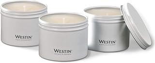 Westin White Tea Candle in a Tin - Hand-Poured, Soy Candle in Tin - Signature White Tea Scent - 4 oz. - Set of 10