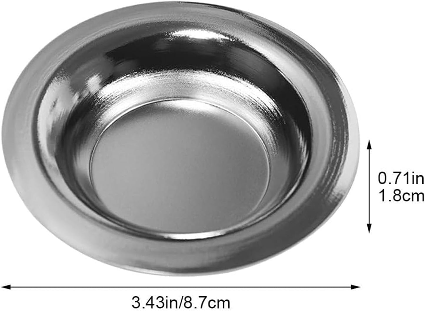 Spero 2 Pcs Oil Warmer Dish Wax Warmer Replacement Dish Round Metal Wax Tray Candle Wamer Bowl Plate for Electric Lamps Oil and Tart Warmers