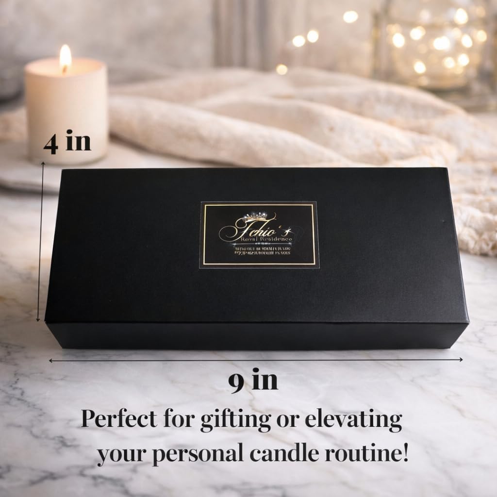 Candle Wick Trimming Set – 4-Piece Gold-Plated Kit with Decorative Tray – Wick Trimmer, Snuffer, Dipper – Luxury Gift Box Included