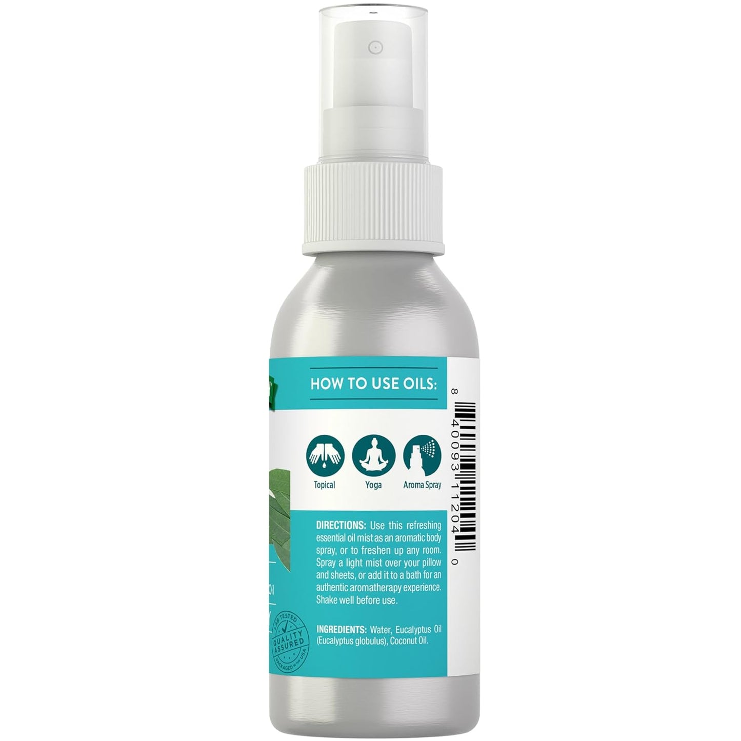 Nature's Truth Eucalyptus Mist Spray 2.4 fl oz | Pure Essential Oil for Aromatherapy