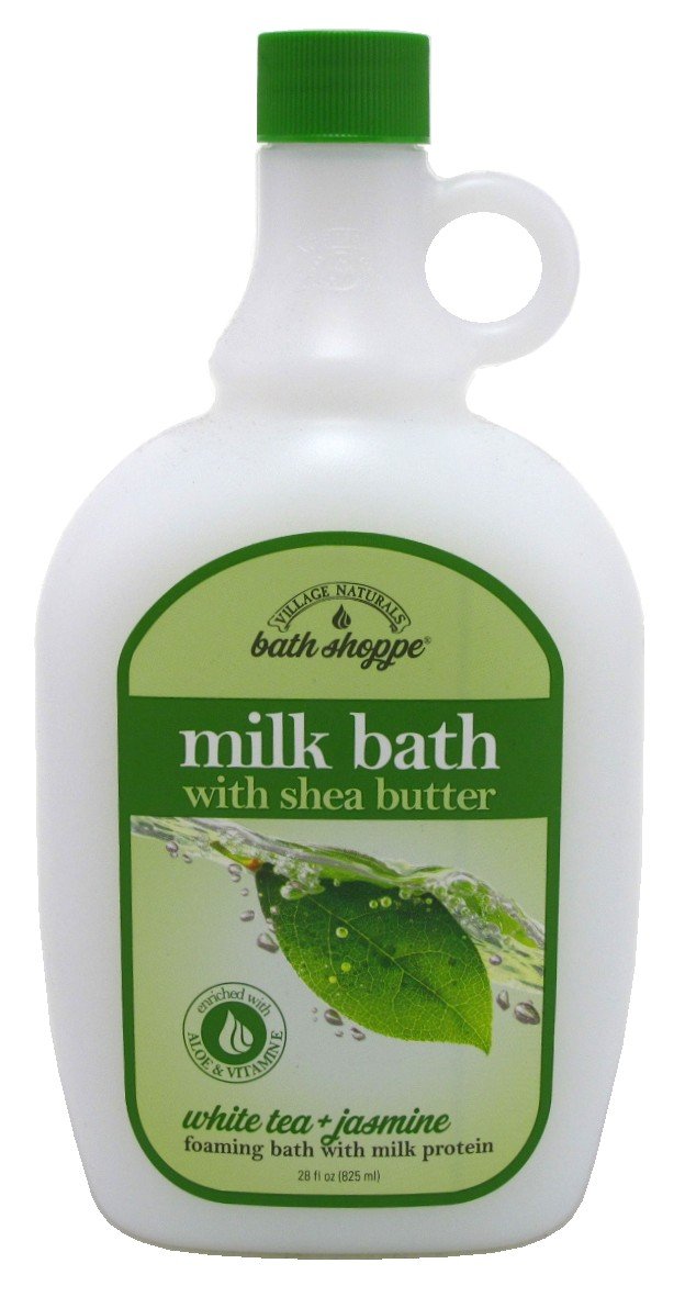 Village Naturals Bath Milk Bath Ultra-Moist White Tea & Jasmine 28 Ounce (828ml) (3 Pack)