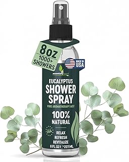 Pure Eucalyptus Shower Spray Big (8oz) - 100% Pure and Organic Oil - Eucalyptus Spray for Shower, Sauna and Spa - Steam Room Oil - Made in USA - Big (8oz)