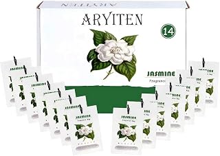 Aryiten 14 Packs Large Jasmine Scented Sachets for Closet Deodorizer Drawers, Hanging Long Lasting Potpourri Bags Home Fragrance
