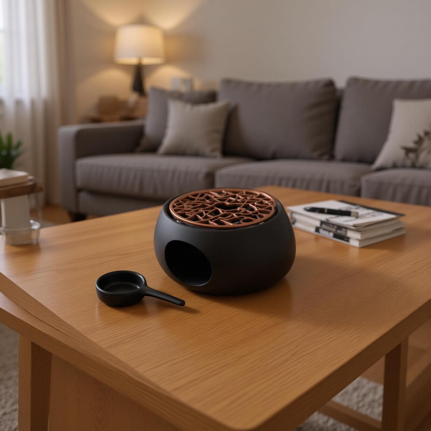 Teapot Warmer with Base, Ceramic Candle Warmer, Tea, Coffee and Milk Lamp Warmer, Teapot Warmer for Home, Office(1#)
