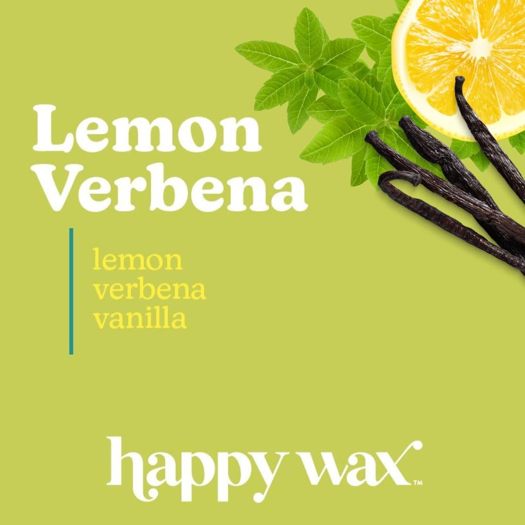 Happy Wax Lemon Verbena Scented Bear Wax Melts - Natural Strong Scented Fresh Infused with Essential Oils - Non Toxic & Wax Melts - (4 oz Pouch)