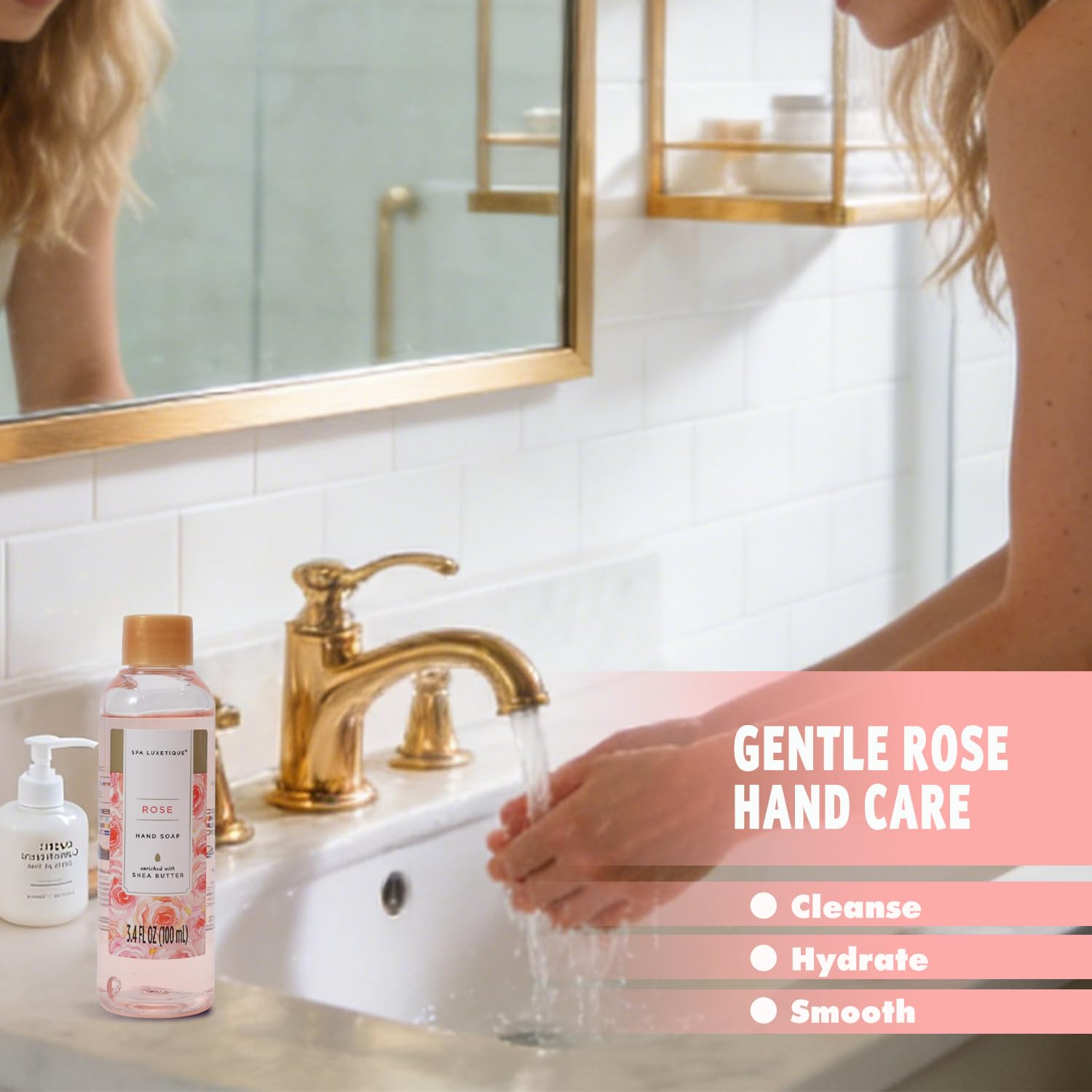 spa luxetique Spa Gift Baskets for Women - 10PCS Rose Bath Sets for Her Birthday,Mother's Day Gifts for Women,Mother,Wife,Girlfriend