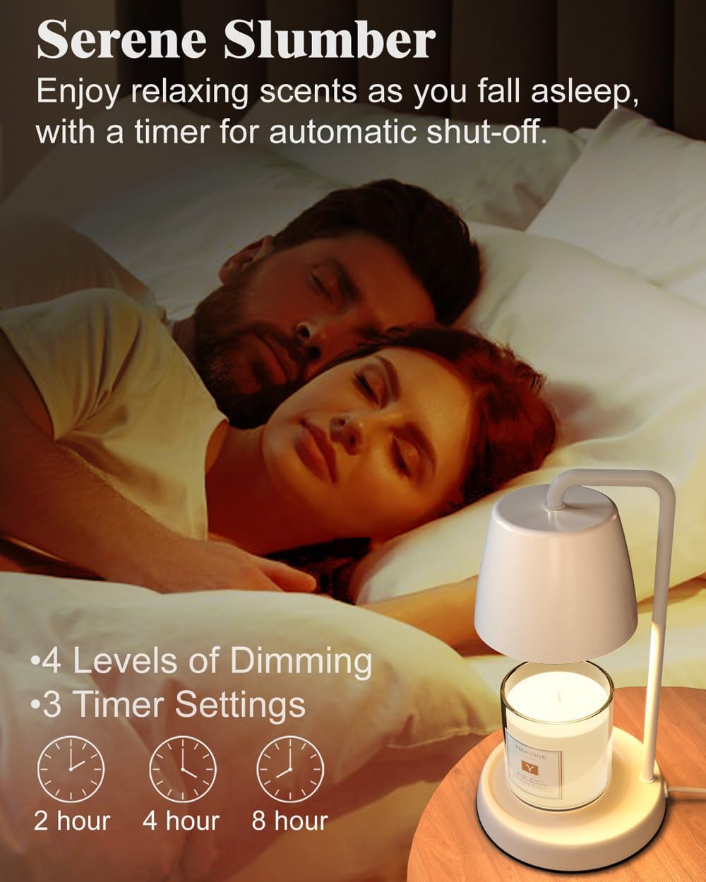 White Candle Warmer Lamp