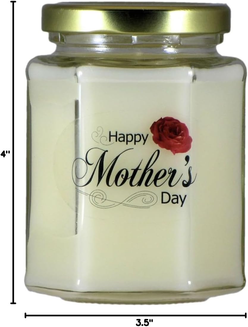 Happy Mother's Day Gardenia Candle | Gardenia Scented Soy Wax Candle | Hand Poured in The USA by Just Makes Scents Candles & Gifts (8 oz)