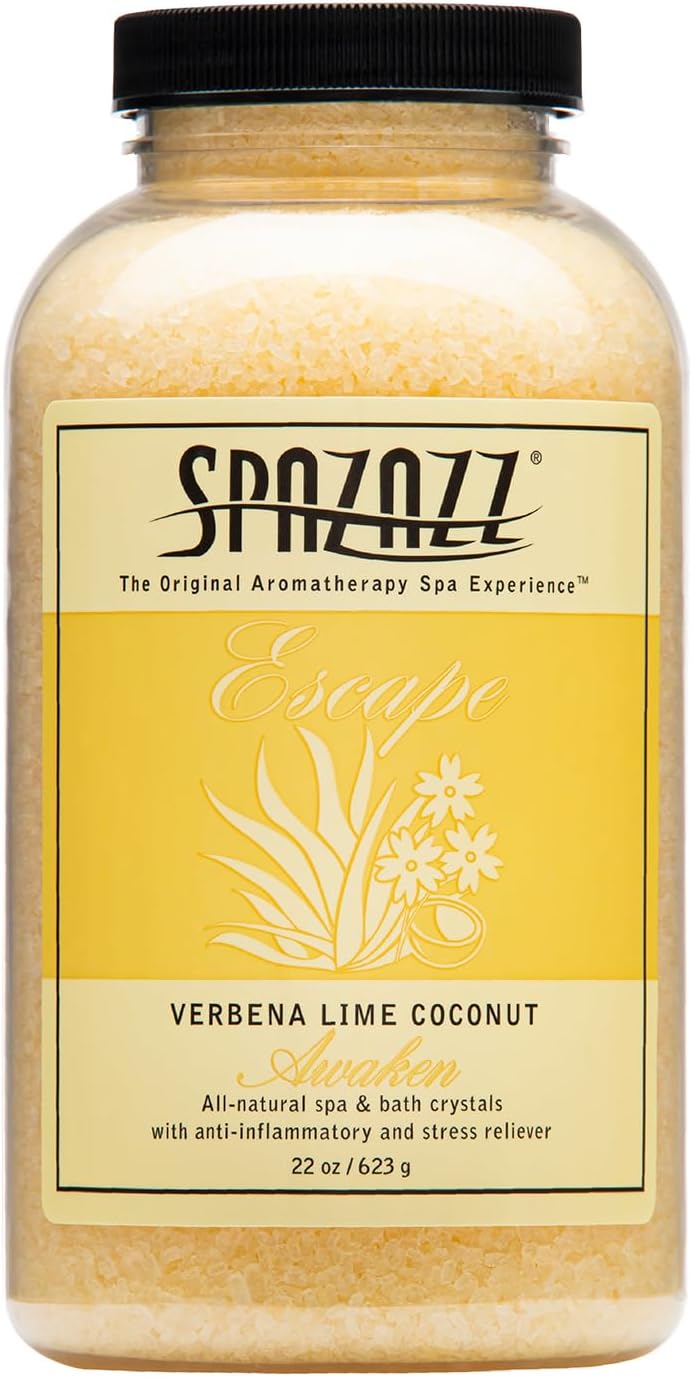 Spazazz 7377C Spa and Bath Crystals, Lime Coconut, 22 Ounce