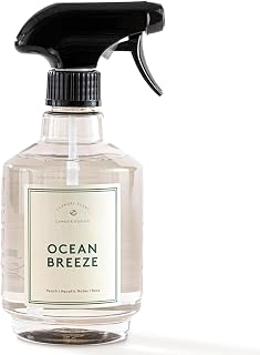 Chakra Freshener Fabric Spray - Long-Lasting Multi-Purpose Laundry Scent for Bedding, Clothes & Home Fabric Deodorizer, Luxury Room Deodorizer, Linen Spray w/Trigger, 16.9 fl oz, Ocean Breeze