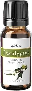 ArOmis Eucalyptus Globus Essential Oil - Certified Organic - 100% Pure Therapeutic Grade - Undiluted, Natural, Premium, Massage Oil, Oils Perfect for Aromatherapy, Diffuser
