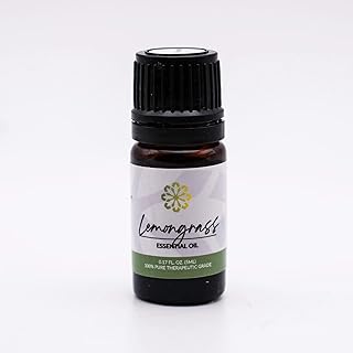 Essence Lemongrass Essential Oil, 5 ml | Aromatherapy Oil for Diffusers & Personal Use | Natural Fragrance for Relaxation, Clarity & Wellness | Made in USA | Fresh & Citrusy Scent