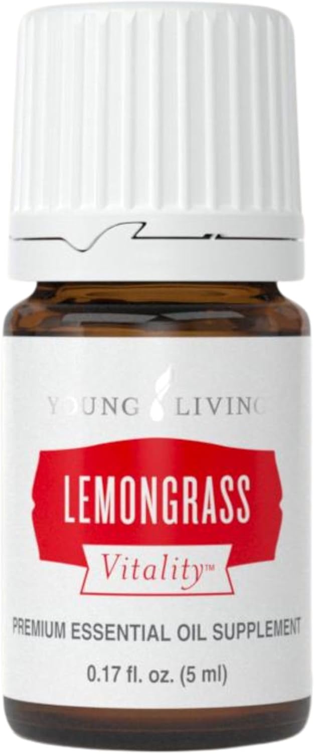 Young Living - Lemongrass Vitality 5 ml | Culinary & Beverage Flavoring Essential Oil | Digestive Support | Natural Cleansing Properties | Citrusy Flavor for Foods