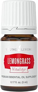 Young Living - Lemongrass Vitality 5 ml | Culinary & Beverage Flavoring Essential Oil | Digestive Support | Natural Cleansing Properties | Citrusy Flavor for Foods