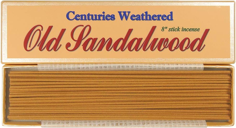 Bosen's Centuries Weathered Old Sandalwood 40+ Sticks Pack - 8" Stick Incense - 100% Natural - L007T40
