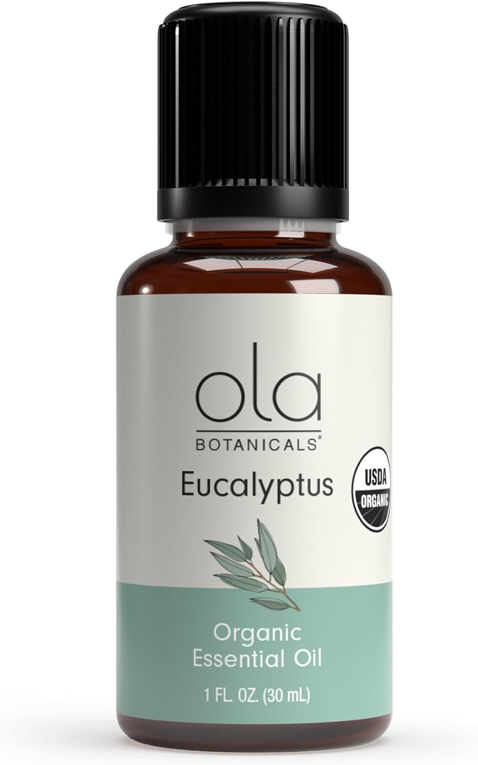 Dr. Mercola Ola Botanicals Organic Essential Oil - Uplifting Aroma for Air Diffusion & Skin Use - Refreshing and Soothing - Organic Eucalyptus 1 fl oz